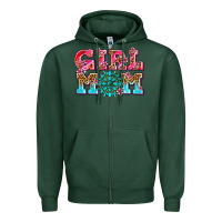 Sports Green girl mom Zipper Hoodie - AdoDesignShop