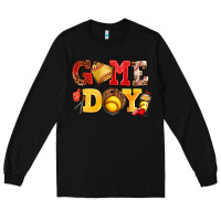 Black game day softball Long Sleeve Tee - AdoDesignShop