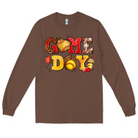 Chestnut game day softball Long Sleeve Tee - AdoDesignShop