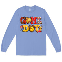 Colony Blue game day softball Long Sleeve Tee - AdoDesignShop