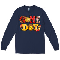 Navy game day softball Long Sleeve Tee - AdoDesignShop