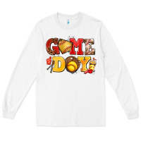 White game day softball Long Sleeve Tee - AdoDesignShop