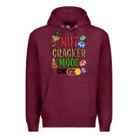Burgundy Nutcracker mode on Premium Hoodie - NancyCooperArtShop
