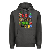 Charcoal Heather Nutcracker mode on Premium Hoodie - NancyCooperArtShop