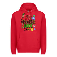 Red Nutcracker mode on Premium Hoodie - NancyCooperArtShop