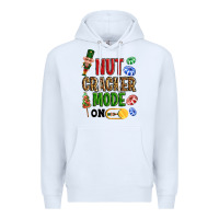 White Nutcracker mode on Premium Hoodie - NancyCooperArtShop