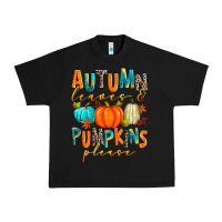 Black autumn leaves and pumpkins please Urban Heavy Tee - Zillion Design Studio