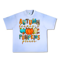 Grape Ice autumn leaves and pumpkins please Urban Heavy Tee - Zillion Design Studio