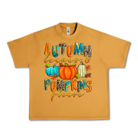 Peanut Butter autumn leaves and pumpkins please Urban Heavy Tee - Zillion Design Studio