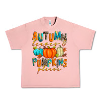 Salmon autumn leaves and pumpkins please Urban Heavy Tee - Zillion Design Studio