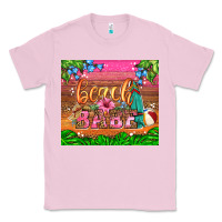 Bubblegum Pink beach babe Classic Tee - HRA Design Shop