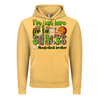 Vintage Mustard im just here for the snacks basketball brother Vintage Hoodie - Zillion Design Studio