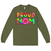 Army Green proud mom Long Sleeve Tee - HRA Design Shop