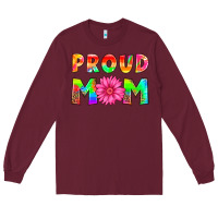 Burgundy proud mom Long Sleeve Tee - HRA Design Shop