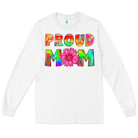 White proud mom Long Sleeve Tee - HRA Design Shop