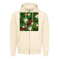 Sandshell christmas gnomes seamless pattern Zipper Hoodie - BundleAndBundleShop