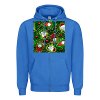 True Royal christmas gnomes seamless pattern Zipper Hoodie - BundleAndBundleShop