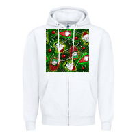 White christmas gnomes seamless pattern Zipper Hoodie - BundleAndBundleShop
