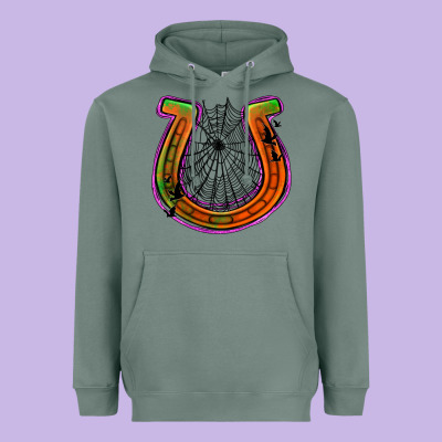 Halloween  Horseshoe Heavyweight Hoodie Designed By Jasminsmagicworld