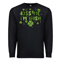 Black kiss me i'm irish Premium Sweatshirt - MaliasSmallBusiness