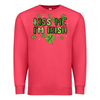 Cardinal kiss me i'm irish Premium Sweatshirt - MaliasSmallBusiness