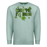 Seafoam kiss me i'm irish Premium Sweatshirt - MaliasSmallBusiness