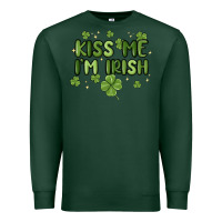 Sports Green kiss me i'm irish Premium Sweatshirt - MaliasSmallBusiness