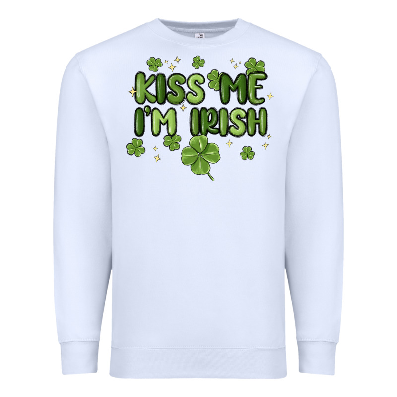 Kiss Me I'm Irish Premium Sweatshirt by MaliasSmallBusiness | Teevron