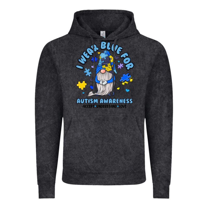 I Wear Blue For Autism Awareness Vintage Hoodie by JahusDesignShop | Teevron