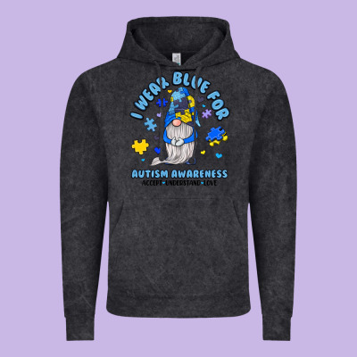 I Wear Blue For Autism Awareness Vintage Hoodie Designed By Jahusdesignshop
