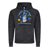 Vintage Black i wear blue for autism awareness Vintage Hoodie - JahusDesignShop
