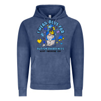 Vintage Denim i wear blue for autism awareness Vintage Hoodie - JahusDesignShop