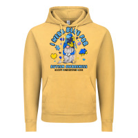 Vintage Mustard i wear blue for autism awareness Vintage Hoodie - JahusDesignShop