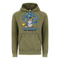 Vintage Olive i wear blue for autism awareness Vintage Hoodie - JahusDesignShop