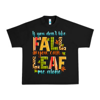 Black if you don't like fall you can leaf me alone Urban Heavy Tee - Zillion Design Studio