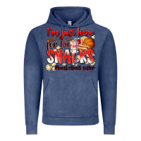 Vintage Denim im just here for the snacks basketball sister Vintage Hoodie - Zillion Design Studio