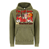 Vintage Olive im just here for the snacks basketball sister Vintage Hoodie - Zillion Design Studio