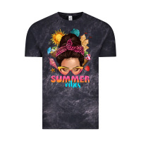 Cloud Black summer vibes messy bun tbw Vintage Tee - texasbilliewilder