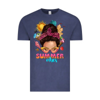 Vintage Denim summer vibes messy bun tbw Vintage Tee - texasbilliewilder