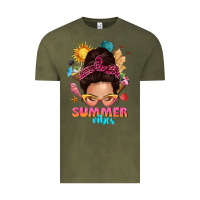 Vintage Olive summer vibes messy bun tbw Vintage Tee - texasbilliewilder