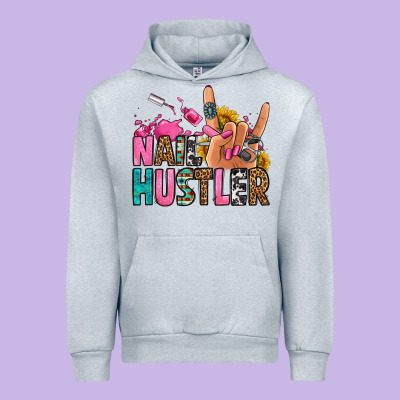 Nail Hustler Urban Hoodie Designed By Jasminsmagicworld