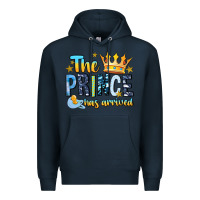 Navy The Prince Has Arrived Premium Hoodie - MaliasSmallBusiness