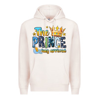 Pale Pink The Prince Has Arrived Premium Hoodie - MaliasSmallBusiness