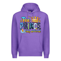 Purple The Prince Has Arrived Premium Hoodie - MaliasSmallBusiness
