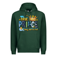 Sports Green The Prince Has Arrived Premium Hoodie - MaliasSmallBusiness