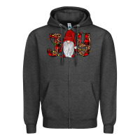 Charcoal Heather joy gnome Zipper Hoodie - JahusDesignShop