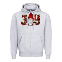Heather Grey joy gnome Zipper Hoodie - JahusDesignShop