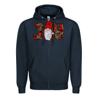 Navy joy gnome Zipper Hoodie - JahusDesignShop