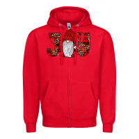 Red joy gnome Zipper Hoodie - JahusDesignShop