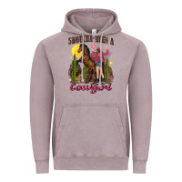 Vintage Zinc shoulda been a cowgirl bucking horse Vintage Hoodie - texasbilliewilder